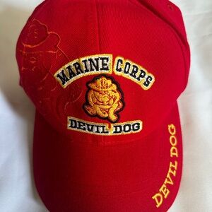 Camo Marine Corps Devil Dog Red Hat